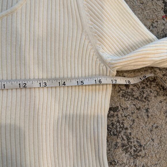 VTG HILLARD & HANSON CASUAL Rib Knit Scoop Neck Sweater Size L Indie Classic - Picture 3 of 7